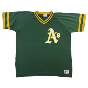 Oakland A's Vintage Baseball Jersey T-Shirt Athletics Rawlings USA Adult XL